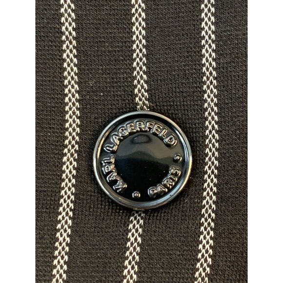 Mens Karl Lagerfeld Black Pinstripe Dress Utility Pants Size 38 NWT RZ10403 $350 - Picture 13 of 16